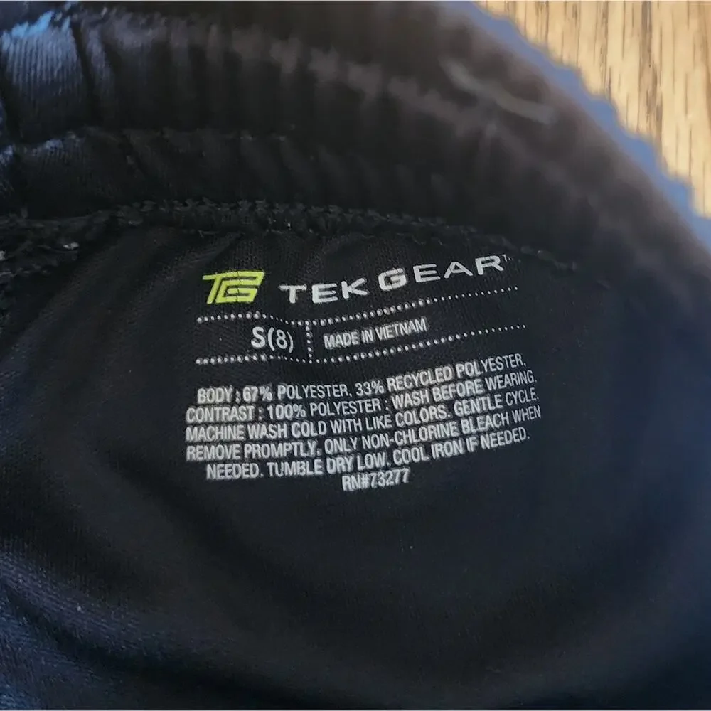 Tek Gear Boy's Black Athletic Activewear Casual Shorts Small S 8